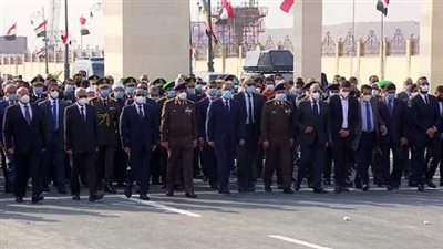 الرئيس السيسى يتقدم الجنازة العسكرية للدكتور كمال الجنزوري