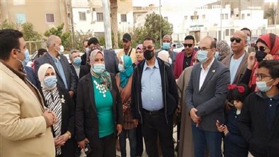 نواب السويس يشاركون حفل إفتتاح ميدان الساعة وجدارية تحيا مصر 
