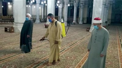الأوقاف تطلق حملة مكبرة لتعقيم المساجد استعدادا لشهر رمضان