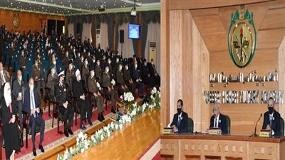 وزير الدفاع والإنتاج الحربى يشهد مناقشة البحث الرئيسى لأكاديمية ناصر العسكرية العليا