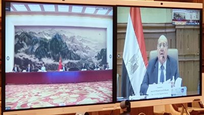 رئيس الشيوخ يعقد اجتماعا مع رئيس المجلس الوطنى الاستشارى الصينى