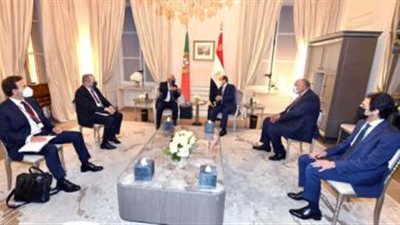 الرئيس السيسى يلتقى رئيس وزراء البرتغال