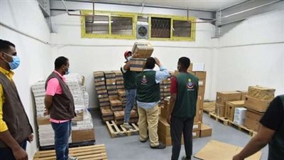 الصحة ترسل 65 طنا من الأدوية والمستلزمات الطبية لدعم الأشقاء بغزة