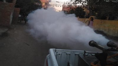 صحة السويس تواصل عملها في القضاء علي البعوض والحشرات 