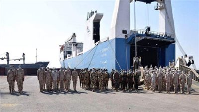 وصول القوات المصرية المشاركة فى التدريب المشترك 