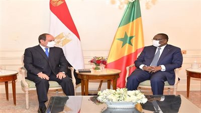الرئيس السيسي يلتقي مع نظيره السنغالي