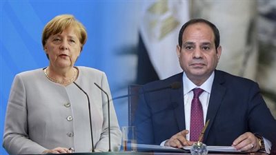 السيسي وميركل يتفقان على تثبيت هدنة غزة واستئناف المفاوضات السياسية