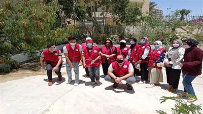 لليوم الثاني.. الهلال الأحمر بالسويس يواصل حملة توعية ضد كورونا