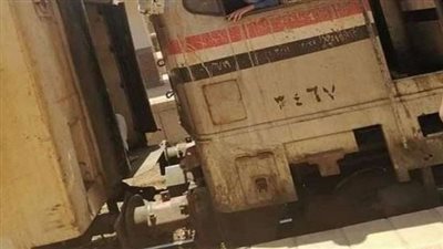 خروج بوجى عربة قطار عن القضبان ببنى سويف وتعطل مؤقت للحركة