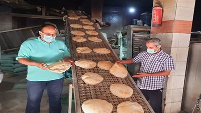 ضبط تاجر ومسئول تموين لإنتاج خبز غير مطابق للمواصفات بأجا دقهلية