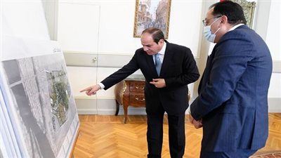 الرئيس السيسى يستعرض المخطط العام لمشروع 