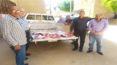 تموين الفيوم ضبط 18.5  كجم لحوم خارج المجزر و15 كجم غير صالح للاستهلاك الادمي 