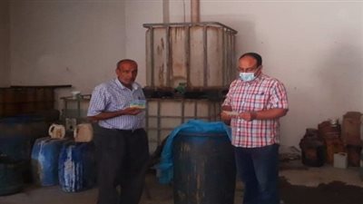 ضبط ٢٣٦٠ لتر منظفات مجهولة المصدر باجا بالدقهلية 