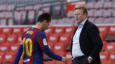 كومان يدق ناقوس الخطر بخصوص بقاء ميسي في برشلونة