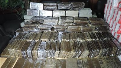 الداخلية تضبط 100 طربة حشيش بقيمة 1.6 مليون جنيه
