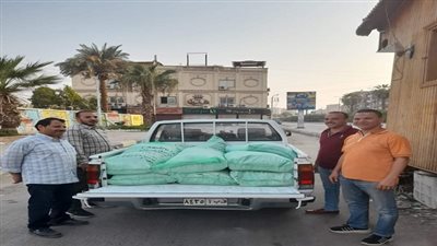 ضبط ٦٠٠ كجم دقيق بلدي بناحية مدخل نادي قارون بالفيوم