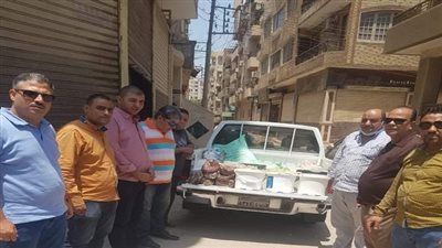 ضبط ١٢٠كيلو فراخ ولحم مفروم وبرجر بمطعم بالفيوم 