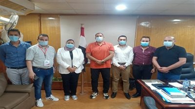 وكيل صحة السويس يستقبل وفد الإدارة المركزية للتمريض بوزارة الصحة 