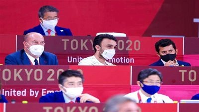 وزير الرياضة يلتقي نظيره السعودي خلال مؤازرتهما للاعبي مصر والسعودية في منافسات الكاراتيه بأولمبياد طوكيو 