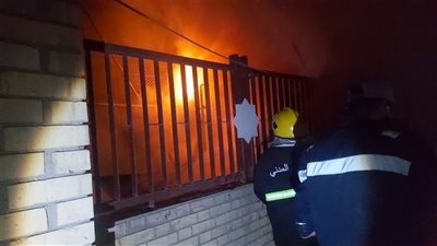 إندلاع حريق كبير داخل الجامعة التكنولوجية فى بغداد