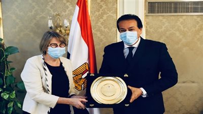 وزير التعليم العالي يستقبل سفيرة فنلندا بمناسبة انتهاء فترة عملها بالقاهرة