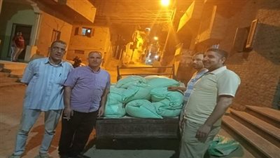 تموين الفيوم ضبط 15 شيكارة دقيق بلدى مدعم مخصص للمخابز البلدية المدعمة زنة الواحدة 50 كجم