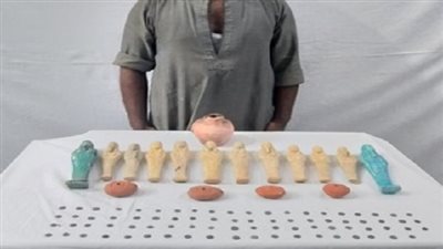 ضبط 96 قطعة أثرية داخل منزل مواطن نقب عن الآثار بأسيوط