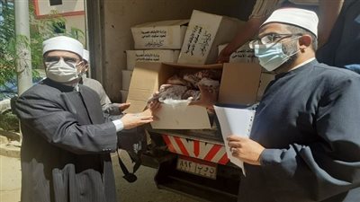  وصول الدفعة الخامسة من لحوم صكوك الأضاحي لأوقاف السويس