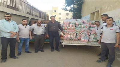 ضبط  1420 كجم سكر تمويني مدعم و420 كيلو ارز تمويني مدعم بالفيوم