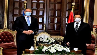 رئيس مجلس الشيوخ يستقبل رئيس جمهورية رومانيا