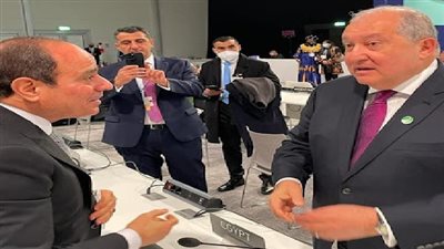 الرئيس السيسي يلتقى رئيس أرمينيا والشيخ صباح الخالد الصباح فى جلاسجو