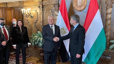 حنفى جبالى يلتقى رئيس الجمعية الوطنية المجرية