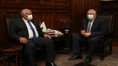 وزير الزراعة يبحث مع محافظ الوادى الجديد سبل دفع مشروعات الحرير