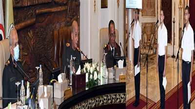 وزير الدفاع  يحضر إختبارات كشف الهيئة لطلبة الكليات العسكرية والمعهد الفنى للقوات المسلحة