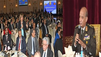 وزير الدفاع يلتقي وفد من أعضاء مجلسى النواب والشيوخ