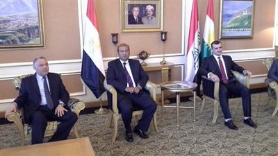 وزير الصناعة الكردستاني يستقبل خالد حنفي في 