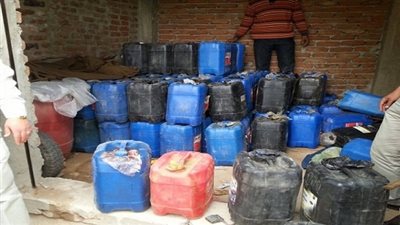 ضبط ألفي لتر سولار و377 أسطوانة بوتاجاز خلال 24 ساعة