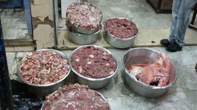ضبط لحوم فاسدة بمطعم شهير بأسيوط