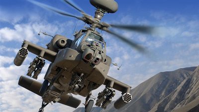 طائرات الأباتشي تقصف مواقع لميليشيات الحوثيين غرب 