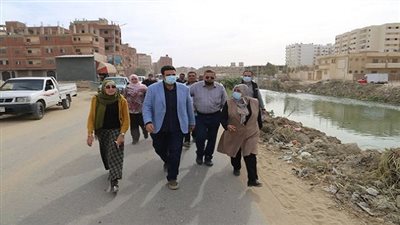 نائب محافظ السويس يتفقد ترعة السويس وقرى ريف المحافظة