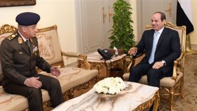 الرئيس السيسي يستقبل الفريق أول محمد زكى وزير الدفاع والإنتاج الحربى