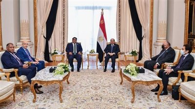  السيسى يستقبل 