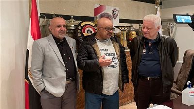 مرتضي منصور يستقبل الاعلامي ناصر محمد وعددا من لاعبي الزمالك القدامى