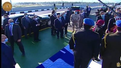 الرئيس السيسي يفتتح محور الشهيد 