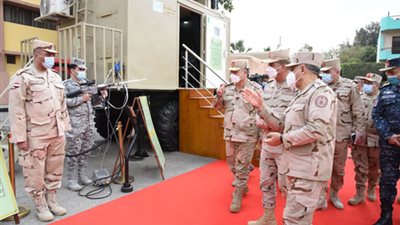 وزير الدفاع يشهد مشروع مراكز القيادة الاستراتيجى التعبوى المشترك 