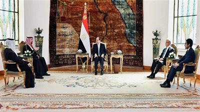 الرئيس السيسي يستقبل مرزوق الغانم ويشيد بمتانة وقوة العلاقات المصرية الكويتية