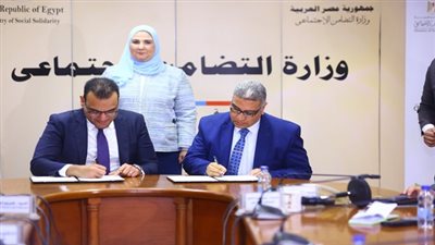 القباج تشهد توقيع بروتوكولي تعاون مع بنك الطعام المصري 