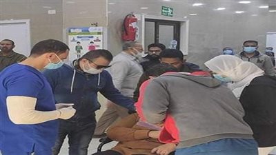 إستدعاء الفريق الطبي بمستشفي السويس العام للتعامل مع حادث السخنة