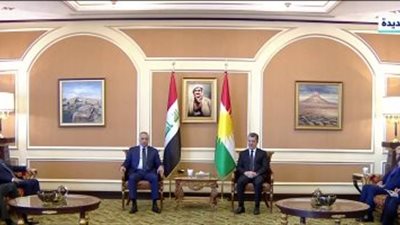 رئيس الوزراء العراقى يصل أربيل على رأس وفد أمنى