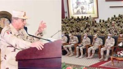 وزير الدفاع يلتقى مقاتلي قوات الصاعقة